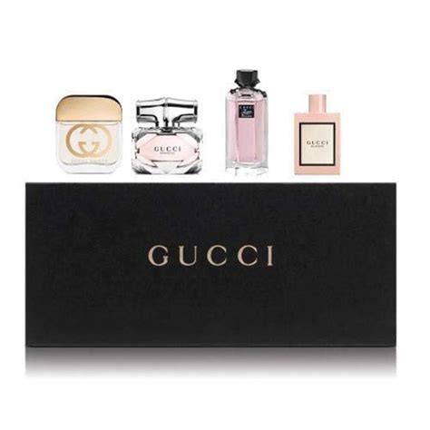 gucci womens 4 piece mini set 5ml|Gucci perfume discovery kit.